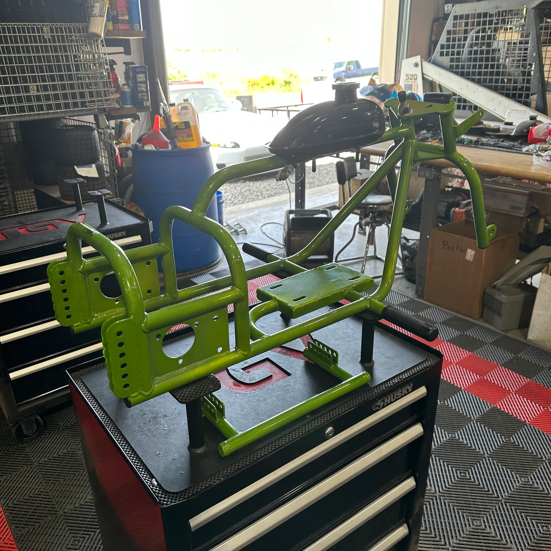 Mini Trike Frame & Tank ( Green ) 3 Mini Trike Frame & Tank ( Green )